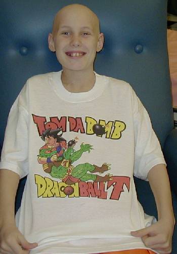 July 19th 2001 - 'Tom Da Bomb' with his Dragon Ball T shirt